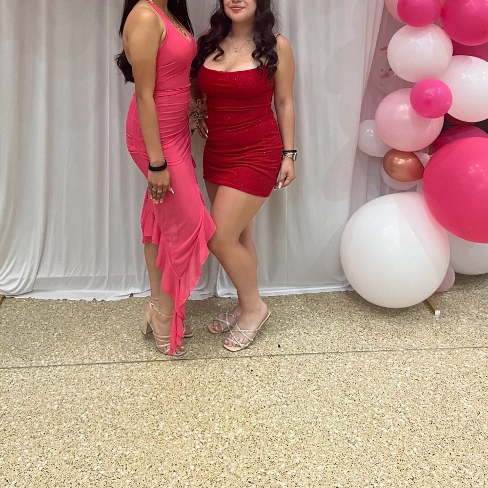 White Fox Boutique Hot Pink Halter Dress - Picture 4 of 14
